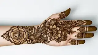 Easy full hand arabic mehndi design | simple front hand mehndi | mehndi design | mehandi | mehndi