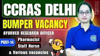 🩺 Staff Nurse Vacancy 2025 | CCRAS Delhi Ayurveda Research 🏥 | Qualification & Full Notification 📄✨