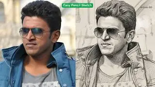 Drawing of Sketches Puneeth Rajkumar || How to Draw Puneeth Rajkumar Drawing