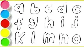 Alphabet & Numbers Drawubg abd Painting Easy Step by Step for Children