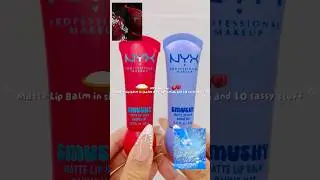NYX Smushy Matte lip balm in shade sugar smush and sassy stuff @nyxcosmetics #nyxcosmetics #lipbalm