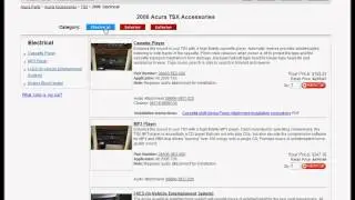 How to use Acurapartswarehouse.com