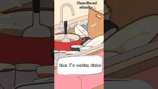 Girlfriend's Double Standard Diaries, Dish duty drama escalates--will the sink ever.😈 #shortvideo