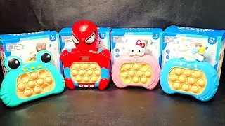 1 Minute Satisfying with Playing Push Game Pop It Eletr&ocirc;nico Fidget Toy ASMR No Talking