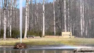 Andrews Geyser creates a Rainbow Time-lapse