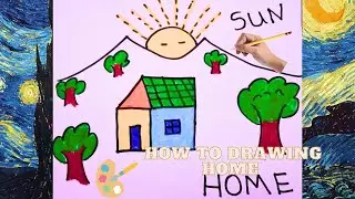 How to Drawing Home #kidsdrawing  #kids #painting#coloring #new #drawingchallenges#StepByStepDrawing