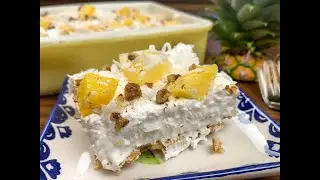 No bake pineapple lush dessert