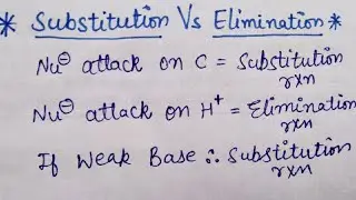 Substitution Vs Elimination Reactions Trick | Organic chemistry | JEE | NEET