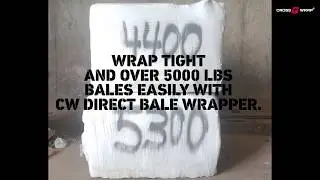 Cross Wrap Direct Bale Wrapper and optional netting unit - No need for ties, straps or bags.