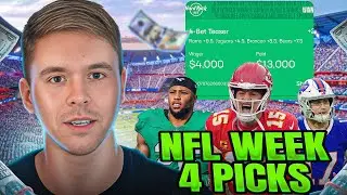 Riding a 5-1 WINNING STREAK with $30K in Profits NFL Week 4 Plays
