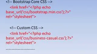 22 Bootstrap in CodeIgniter 3