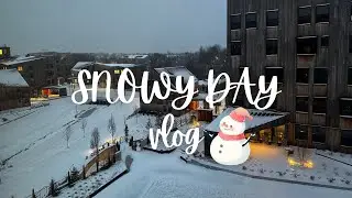snowstorm day vlog ❄️ | gym, brunch & comfort food