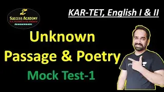 KAR TET /Unseen Passage and Poetry/ Mock Test-1