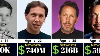 Ларри Эллисон: Эволюция Networth с 1944 по 2025 год 🤑