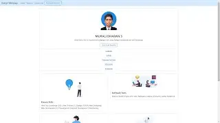 Simple static personal webpage using Django Framework | html | css | bootstrap| python