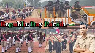UP Police Republic Day Parade 🇮🇳 👮&zwj;♀️Jaunpur Police Line | cop_pkpandit |बच्चों का कमाल😱 #vlogs