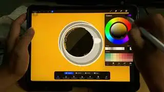 Cup of coffee art Unleashing creativity with Procreate! 🎨 From intricate details to bold strokes