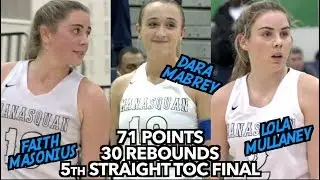 Manasquan 80 Saddle River Day 67 | T of C Semifinals | Mabrey/Masonius/Mullaney 71 pts 30 rebs!