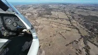 Flying over Bunny Beach Farm Stay - Victor Harbour - South Australia - Aeros2 Microlight
