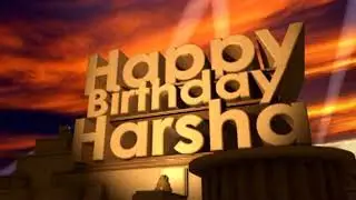 Happy Birthday Harsha