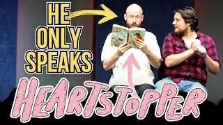 HEARTSTOPPER and Huck Finn | The BOOK GAME (he can only speak in lines from the book)