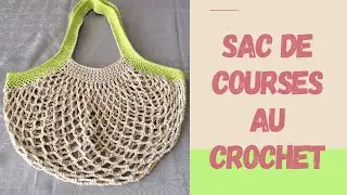 Sac de courses au crochet  &eacute;coresponsable