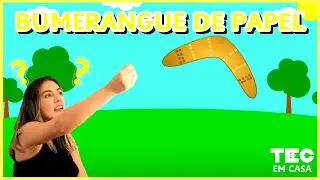 BUMERANGUE DE PAPEL  | Aprenda a fazer um bumerangue usando apenas um material!