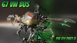 67 VW Bus The Fly part 2 - Scale model Kitbash #scalemodel #led