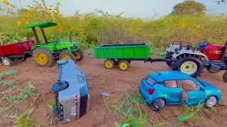 Toyata Car Accident help by Swaraj tractor trolley | tractor videos |gadi|