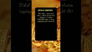 Senco Limited IPO DETAIL #sencogold #senco #thewealthyinvestors #sharemarket #ipo #iponewslatest