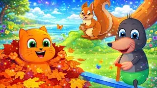 Família de Gatos - BRINCADEIRA NA BALANÇA Desenho Animado em Português Brasil 4K