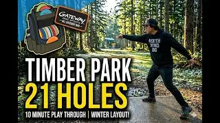 Timber Park (Winter Layout) | Estacada, OR | 21 Holes 10 Minute Play Through