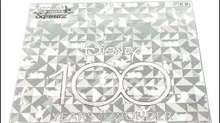 Weiss Schwarz Disney 100 case opening video 1 (4 x booster boxes)