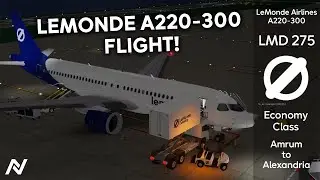 ROBLOX | LeMonde Airlines A220-300 Flight | Amrum - Alexandria