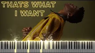 Lil Nas X - THATS WHAT I WANT (Piano Tutorial + Sheet Music)