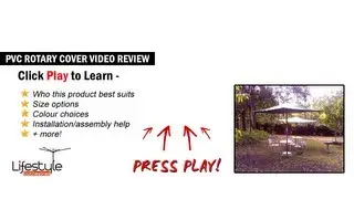PVC Rotary Clothesline Cover - Waterproof Clothes Line Cover