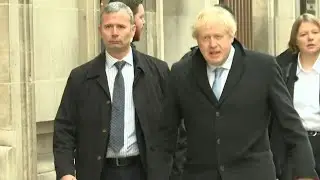 British PM Boris Johnson casts his vote in general election | AFP