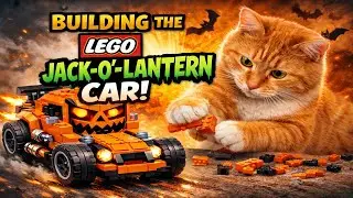 Orange Pumpkin Lego Car Build