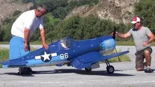 BEST SCREAMING RC AIRPLANE CORSAIR F4U !!!