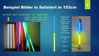 LED Leuchtst&auml;be Satiniert