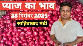 28 December 2025 🧅 प्याज का भाव साहिबाबाद मंडी | today onion rates #delhimandi #onion #todayonion 
