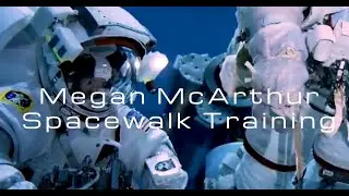 Astronaut Megan McArthur Spacewalk Training (RARE)