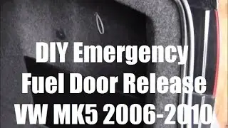 Emergency Manual Fuel Door Release VW Jetta Golf Passat MK5 MKV 2006 - 2010