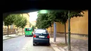 PRAHA, bus line 291 in driver&acute;s cab. part 1