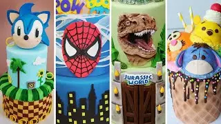 Top AMAZING Movie/TV Cakes Compilation! Sonic The Hedgehog, Spiderman, Jurassic Park,Winnie The Pooh