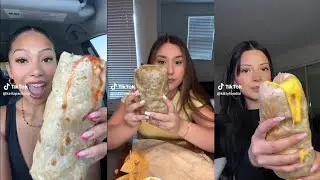 Burrito 🌯 mukbang TikTok compilation