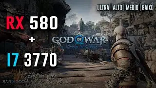 RX 580 + i7 3770 TESTE NO GOD OF WAR RAGNAROK! CONFIG  PERSONALIZADA 100+ FPS?!