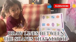 Draw lines between the shapes that match.