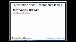 Motivating Multi-Generational Teams