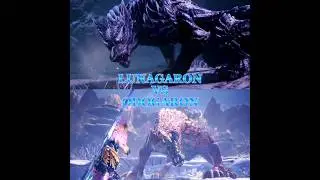 Lunagaron vs Odogaron #monsterhunter #mhw #mhwi #lunagaron #odogaron